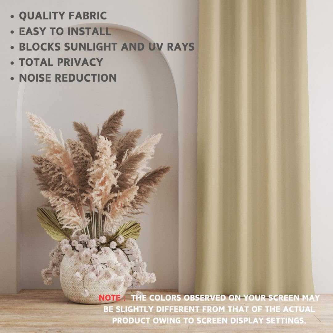 REDECOR Blackout Curtain for Bedroom and Living Room