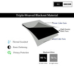 REDECOR Blackout Curtain for Bedroom and Living Room